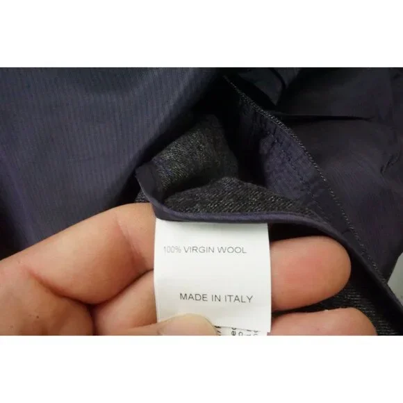 John Varvatos Soft Jacket Stand Up Lapel Gray Purple Sport Coat Jacket 40 New